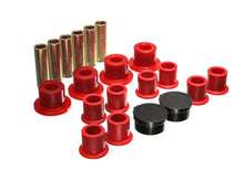 Load image into Gallery viewer, Energy Suspension 98-11 Ford Ranger Red Rear Leaf Spring Bushing Set - Main Product View