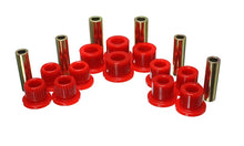 Load image into Gallery viewer, Energy Suspension 99-04 Ford F-350 2wd/F-250 SD 4wd/F-350 4wd Red Rear Leaf Spring Bushing Set - Main Product View