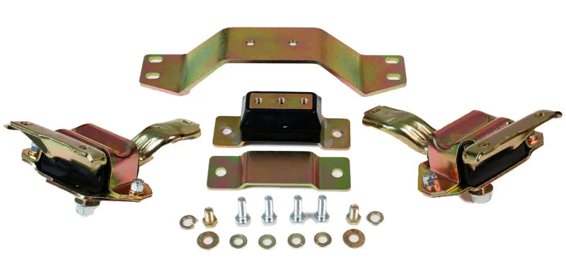 Energy Suspension 99-04 Ford Mustang 4.6L V8 Black Motor & Transmission Mount Set - Side View