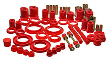 Load image into Gallery viewer, Energy Suspension 99-04 Ford Mustang Red Hyper-flex Master Bushing Set - Main Product View