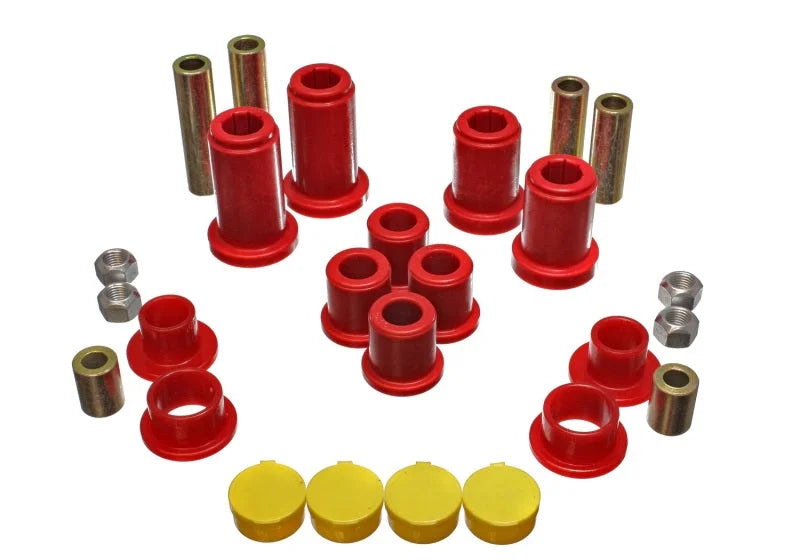 Energy Suspension 99-07 General Motors (Various) Red Front End Control Arm Bushing Set - Main Product View