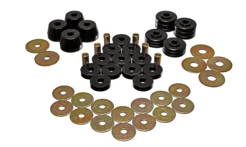 Energy Suspension Body Mount Bushing Sets - Black - Main Product View