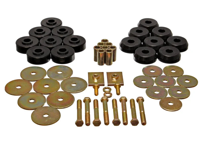 Energy Suspension Body Mount Set Exc. Cconvertible - Black - Main Product View