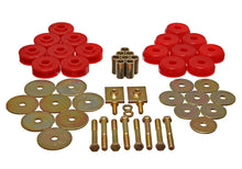 Load image into Gallery viewer, Energy Suspension Body Mount Set Exc. Cconvertible - Red - Main Product View