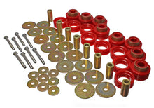 Load image into Gallery viewer, Energy Suspension Body Mount Set Inc. Hardware - Red - Main Product View