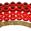 Load image into Gallery viewer, Energy Suspension Body Mount Set - Red - Side View