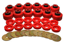 Load image into Gallery viewer, Energy Suspension Body Mount Set - Red - Side View