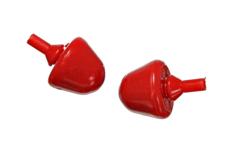 Energy Suspension Bump Stop Round Bullet Nose - Red - Side View
