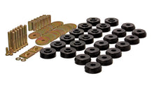 Load image into Gallery viewer, Energy Suspension Chevy 59-64 Belair/Biscayne/Caprice/Impala /59-63 El Camino Black Body Mount Set - Main Product View