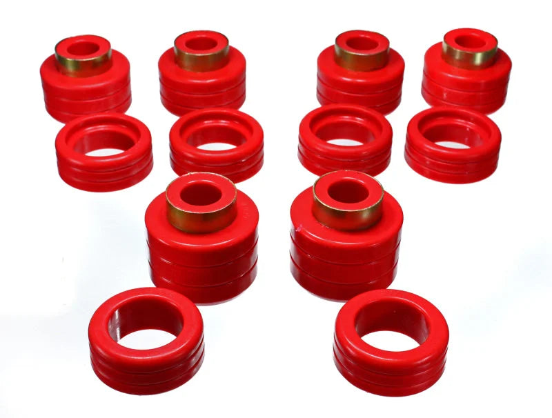 Energy Suspension Chevy Pickup 2&4Wd Body Mounts - Red - Main Product View
