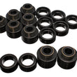 Load image into Gallery viewer, Energy Suspension Chevy Xtra Cab 2&amp;4Wd Body Mts - Black - Back View