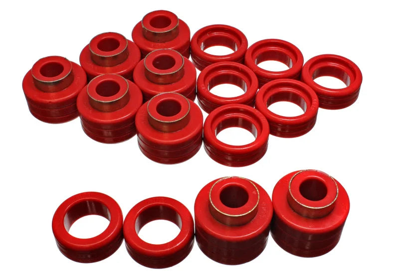 Energy Suspension Chevy Xtra Cab 2&4Wd Body Mts - Red - Main Product View