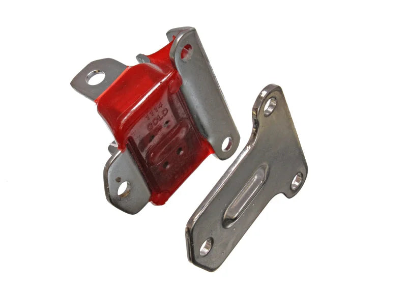 Energy Suspension Chrome Eng Mnt Tall & Narrow - Red - Side View