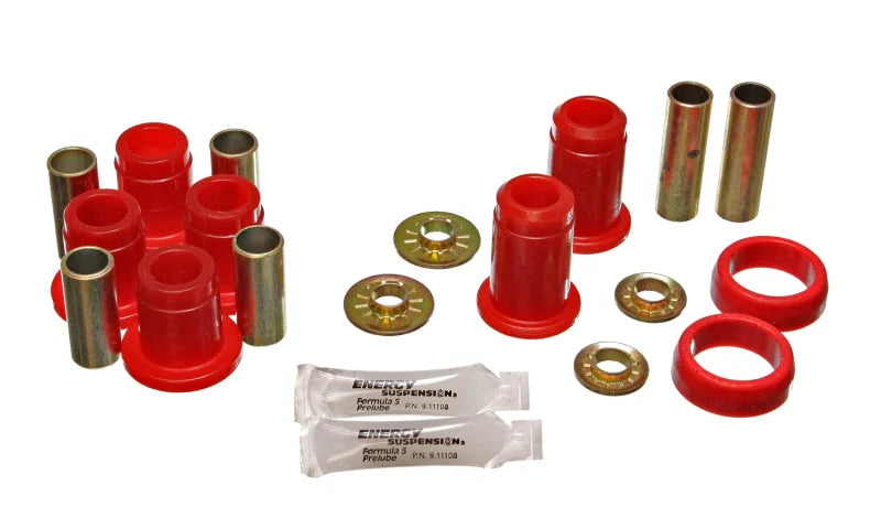 Energy Suspension Chrysler F/J/M Body RWD Red Front Control Arm Bushing Set - Main Product View