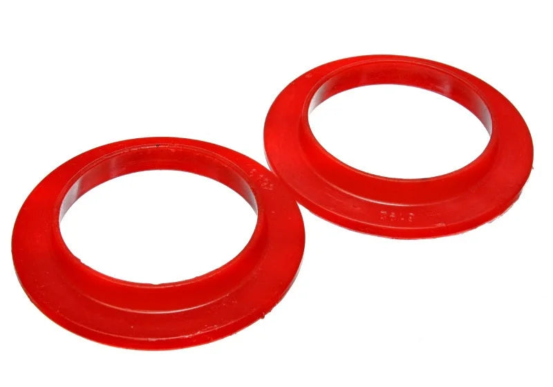 Energy Suspension Coil Spring Isolator Set - Red - Side View