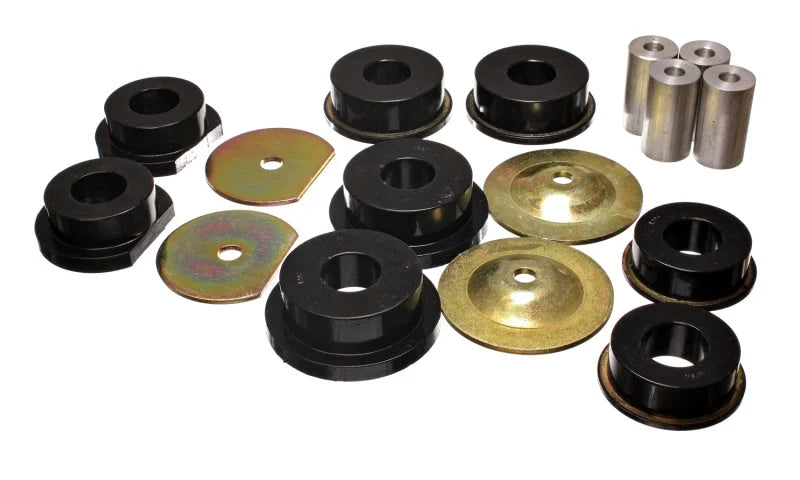 Energy Suspension Dodge 08-10 Challenger/ 07-10 Charger/05-08 Magnum RWD Black Rr Subframe Bushings - Main Product View