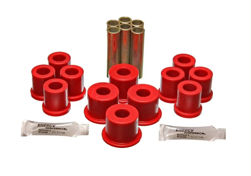Energy Suspension Fd 4 Wd Frt Sprg Bush Set - Red - Side View