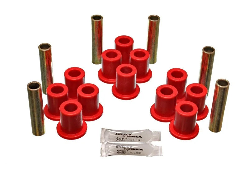 Energy Suspension Fd 4 Wd Frt Sprg Bush Set - Red - Main Product View