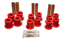 Load image into Gallery viewer, Energy Suspension Fd 4 Wd Frt Sprg Bush Set - Red - Side View