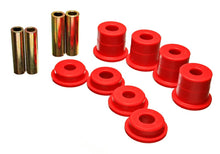 Load image into Gallery viewer, Energy Suspension Fd Rear Subframe Bush Set - Red - Side View