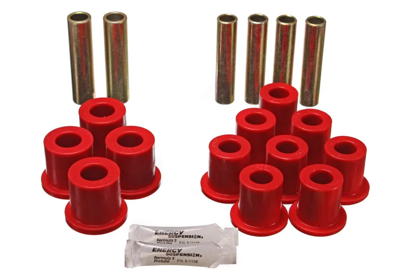 Energy Suspension Fd Trk Rr Sprg Bush - Red - Back View