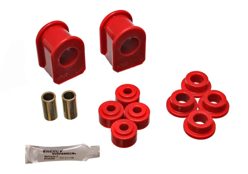 Energy Suspension Ford Red 1in Dia 2 1/2in Tall inBin Style Sway Bar Bushing Set - Main Product View