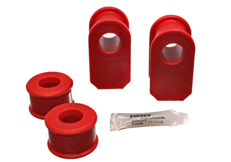 Energy Suspension Ford/Mercury/Lincoln E250/E350 Van 2WD Red Front Sway Bar Bushing Set - Side View