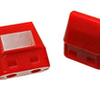 Load image into Gallery viewer, Energy Suspension Ft Axle Bump Stop Set - Red - Main Product View