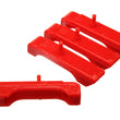 Load image into Gallery viewer, Energy Suspension GM SBC Red Radiator Isolator Pad Set - 3 Row - Side View
