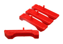 Load image into Gallery viewer, Energy Suspension GM SBC Red Radiator Isolator Pad Set - 3 Row - Side View