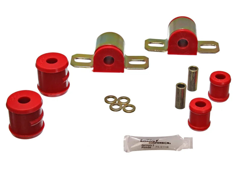 Energy Suspension Gm 11/16in Rr Stab Bush Set - Red - Back View