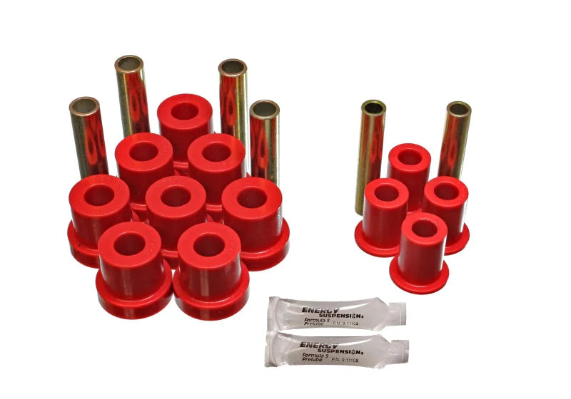 Energy Suspension Gm 4Wd Frt Sprg & Shackle Bush - Red - Main Product View