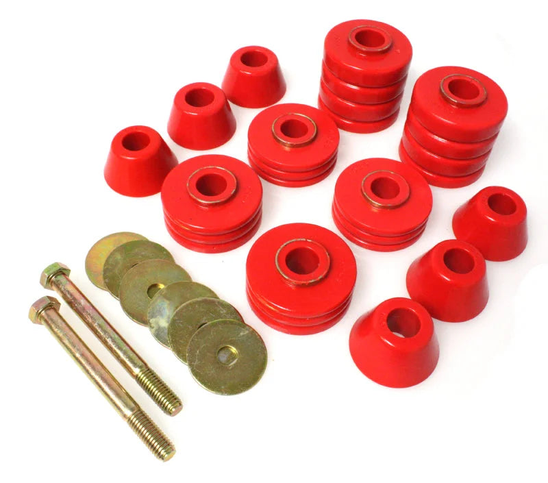 Energy Suspension Gm Body Mounts - Red - Main Product View
