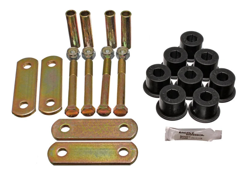 Energy Suspension Gm Heavy Duty Shackle Set - Black - Main Product View