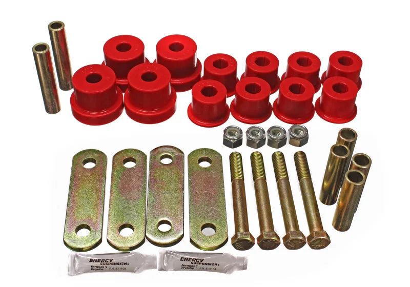 Energy Suspension Gm Heavy Duty Shackle Set - Red - Main Product View