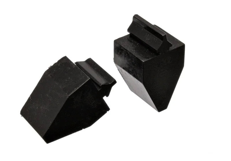 Energy Suspension Gm Style Pull Thru Bump Stop - Black - Side View