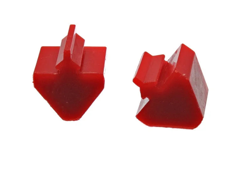 Energy Suspension Gm Style Pull Thru Bump Stop - Red - Side View