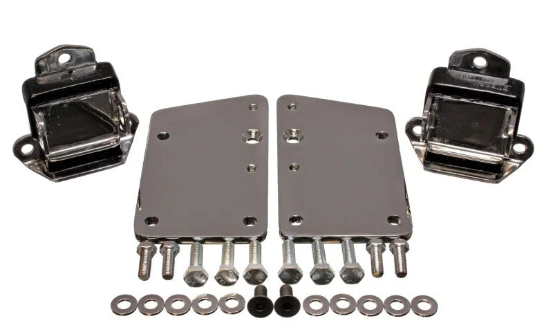 Energy Suspension LS Series Black Motor Conversion Set - Chrome Plated - Side View