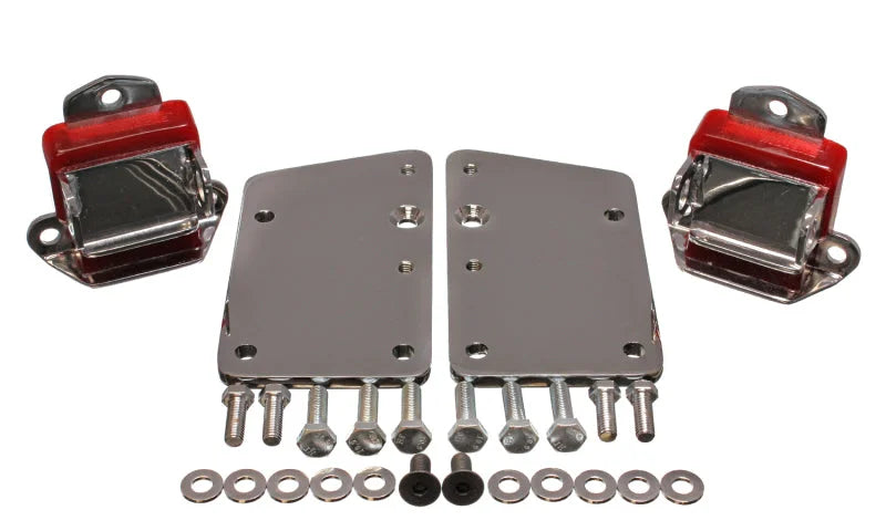 Energy Suspension LS Series Red Motor Conversion Set - Chrome Plated - Main Product View