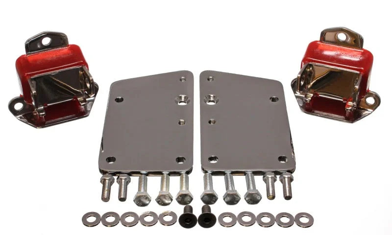 Energy Suspension Ls Conversion Mtr Mount Set  - Red - Side View