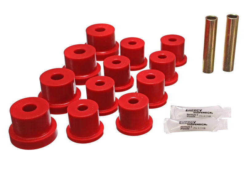 Energy Suspension Nova Mono Leaf Spring Bushings - Red - Main Product View