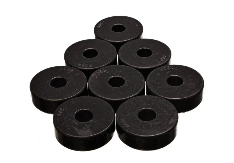 Energy Suspension Pad - Firm - 1-15/16in OD x 9/16in ID x 21/32in H - Black - Side View