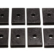 Load image into Gallery viewer, Energy Suspension Pad - Firm - 2-7/16in L x 1-5/8in W x 15/32 ID x 1/2in H - Black - Side View