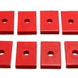 Load image into Gallery viewer, Energy Suspension Pad - Firm - 2-7/16in L x 1-5/8in W x 15/32in ID x 1/2in H - Red - Main Product View