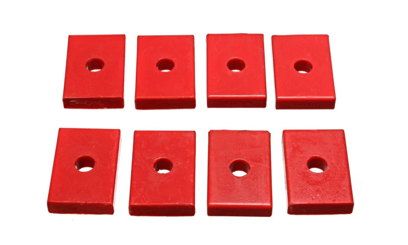 Energy Suspension Pad - Firm - 2-7/16in L x 1-5/8in W x 15/32in ID x 1/2in H - Red - Main Product View