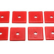 Load image into Gallery viewer, Energy Suspension Pad - Med - 2in SQ x 7/16in ID x 1/4in H - Red - Main Product View