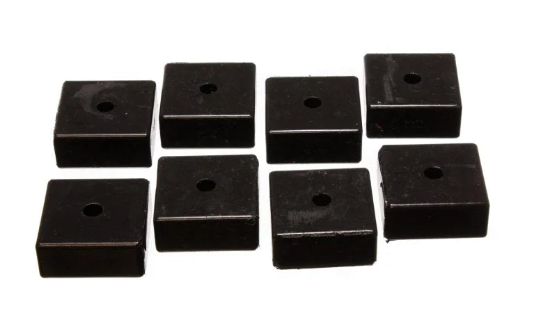 Energy Suspension Pad - Soft - 2-1/16in SQ x 3/8in ID x 15/16in H - Black - Main Product View