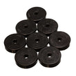 Load image into Gallery viewer, Energy Suspension Polyurethane Pad Set - 2 9/32in OD x 7/16in Hole ID x 1/2in Height - Round Black - Side View