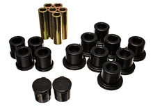 Load image into Gallery viewer, Energy Suspension Rear Spring Bushing Set - Black - Main Product View