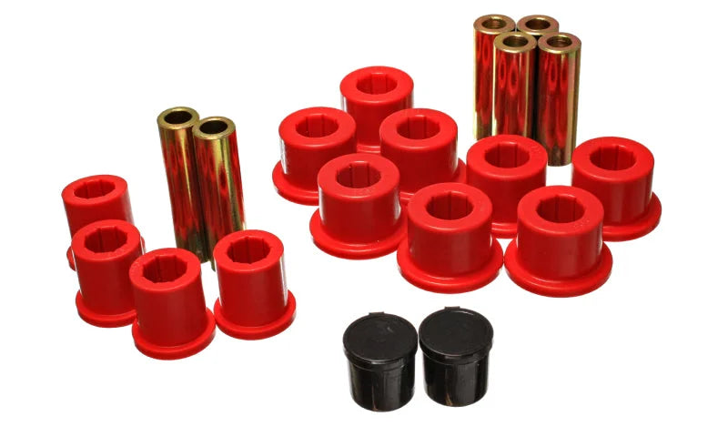 Energy Suspension Rear Spring Bushing Set - Red - Main Product View